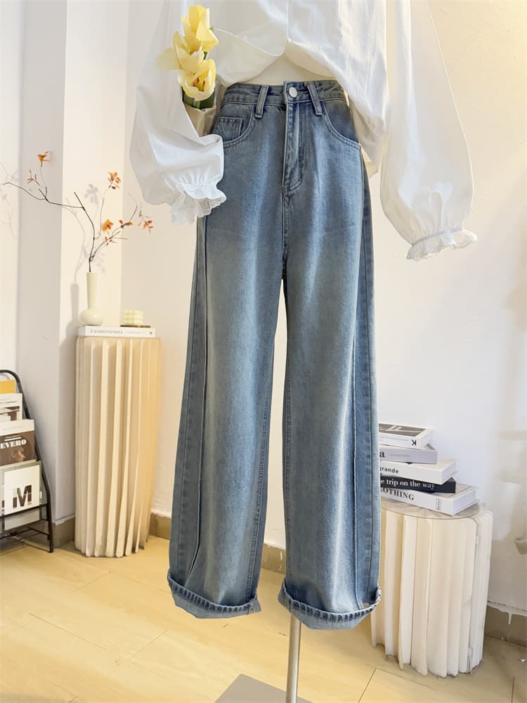 白ブラウス 花柄刺繍レース襟フリルブラウス